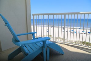 Lounge in the gulf breeze with a good book.