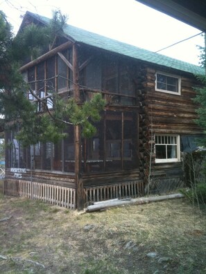 View of screened-in porch.