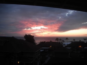 sunset from the lanai