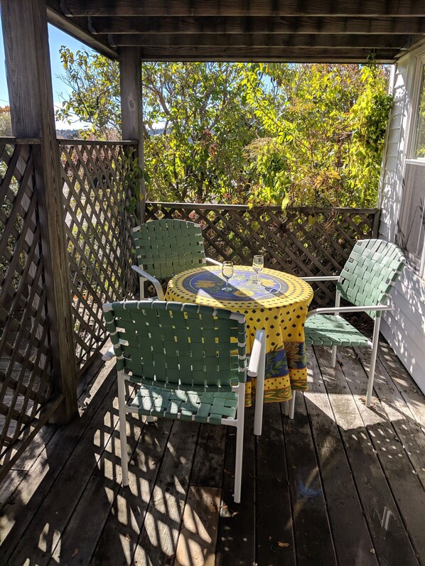 Private terrace on the garden