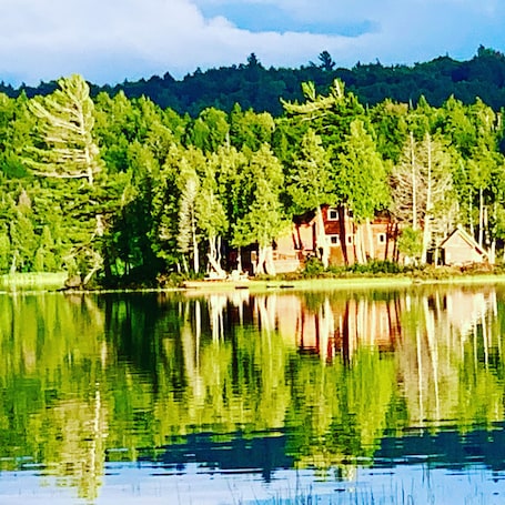 Stunning water view of Hondoo Island Cottage in early summer