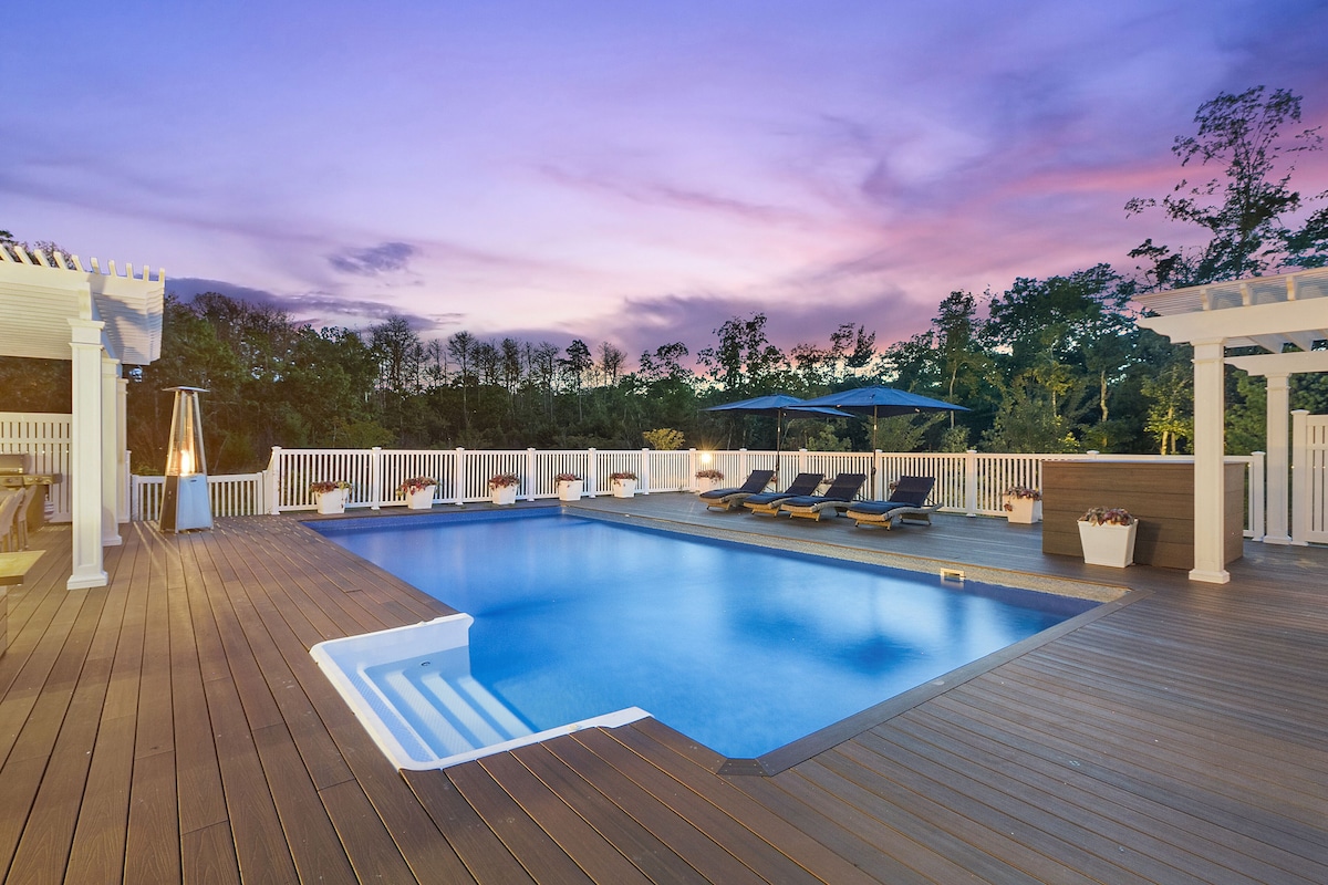 East Hampton Sag Harbor Fringe Pool Hot Tub Gym