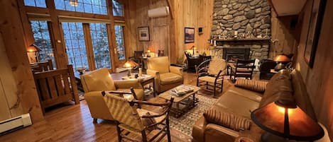 The Great Room- Enjoy your stay at The Lodge, our rustic elegant retreat.
