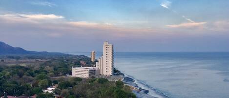 Breathtaking sunset view and miles, miles of  walking ocean smooth sand