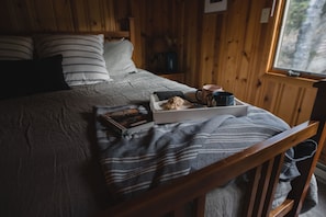 Cozy cabin vibes with tasteful decorating and newly renovated and updated throughout.