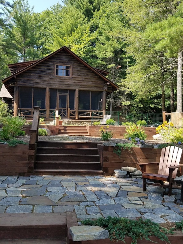 Cabin front from Shared Beach