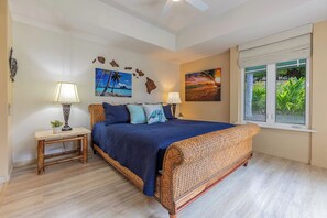 Primary bedroom with a comfortable king bed