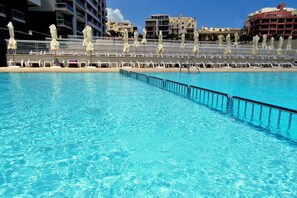 The complex large residential pool - kids area