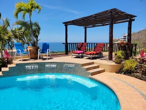Expansive ocean views from every level including pool level.