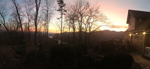 Sunset winter view