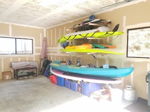All the lake toys for your enjoyment!  We just need a small usage fee.