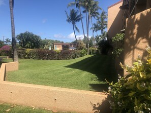 Lanai... just steps to the tropical swimming pool!🌺