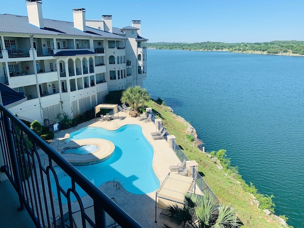 Stunning Lake Travis & Hill Country Views from Top Floor Patio