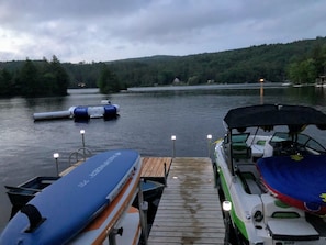 Room to store your boat!  Speed boat and paddle boards not included in rental. 