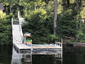 2021 brand new private steps and dock in private waterfront.  