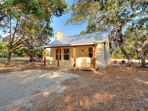 Parking and front of cabin