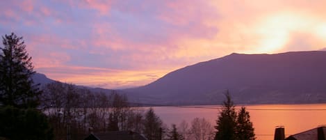 Coucher de soleil un soir d'hiver