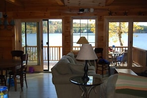 Views of the lake from living area