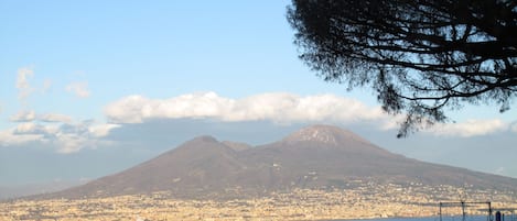 PANORAMA DEL GOLFO DI NAPOLI con VESUVIO e CASTEL dell'OVO