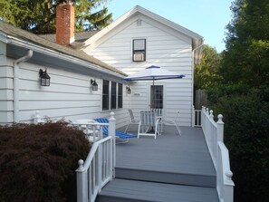 Large private deck - great for sunning and relaxing