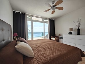 Sea view from the bed (master bedroom)