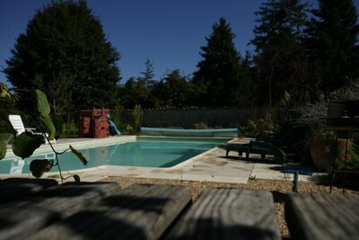 Ferienhaus auf dem Bauernhof mit privatem Pool im ländlichen Dordogne in der Nähe von Verteillac / Riberac