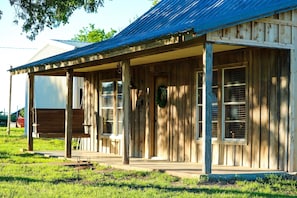 Front porch with swing