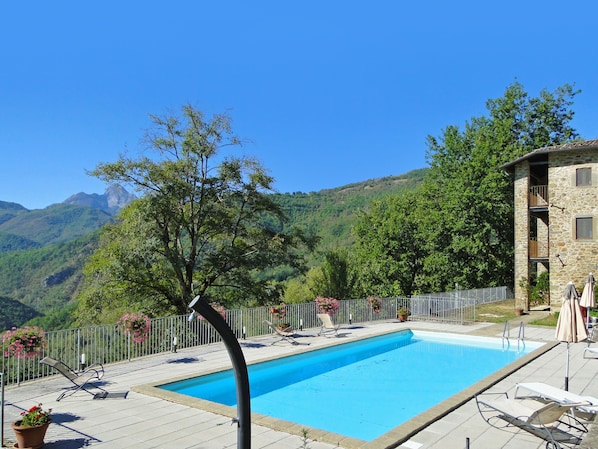 pool with amazing views