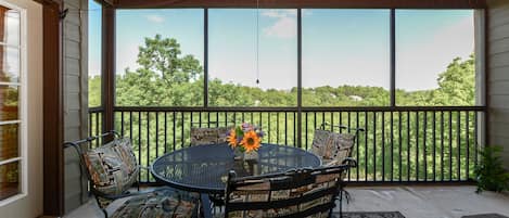 Screened in Deck Overlooking the Fairway