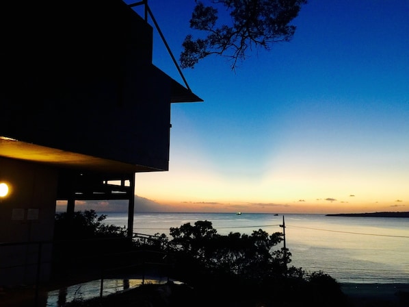 Sunset View from the side of the Beach house