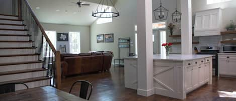 Great room is perfect for entertaining or gathering with friends or family.