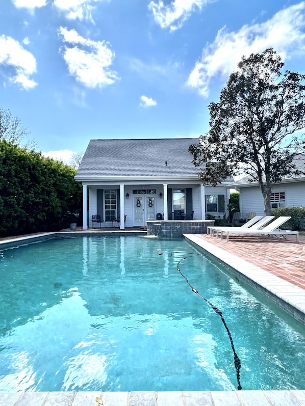  We live in the main house, but give guests privacy to enjoy this backyard oasis