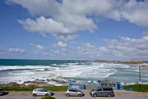 Views across Fistral Beach and out to sea