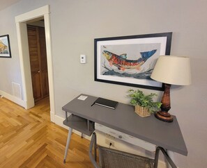 Write a postcard home or stay connected to the office