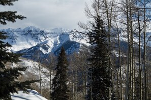 Views of the San Sophia Mountains from the deck