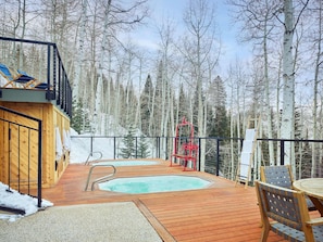 Winter Hot Tub