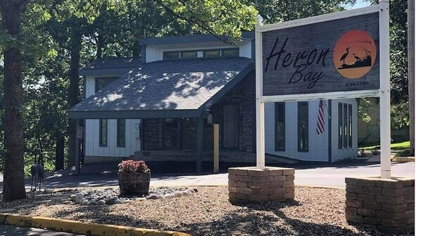 Heron Bay office at entrance of complex