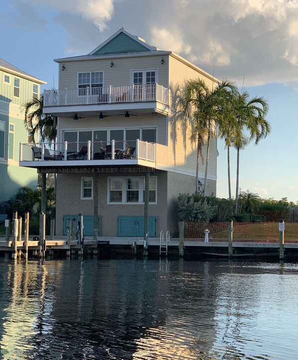 Dockside View of House. 