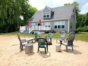 Beach and firepit....