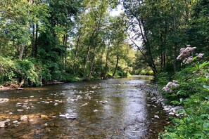 Oaks Creek is stocked with brown trout every spring!