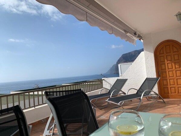 Enjoy the stunning views and sunny all year round spacious terrace 