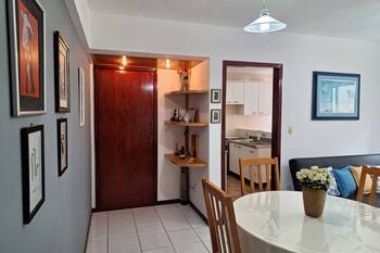 1 BEDROOM APARTMENT WITH AIR, IN QUADRA MAR, WITH PRIVATE GARAGE, FOR COUPLES AND FAMILY.