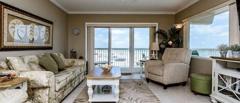 Living Room with beach view