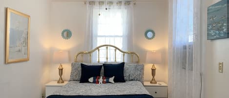 Queen bed with luxury pillow top mattress 