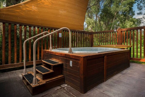 2 Exterior Hot Tubs