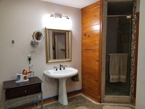 spacious master bath