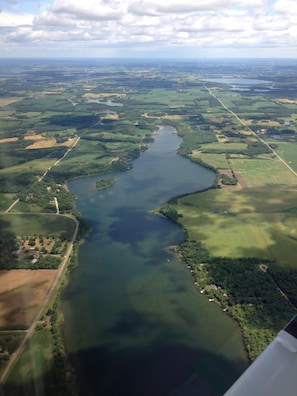 View from plane GNI; see video at northern minnesota island on you tube