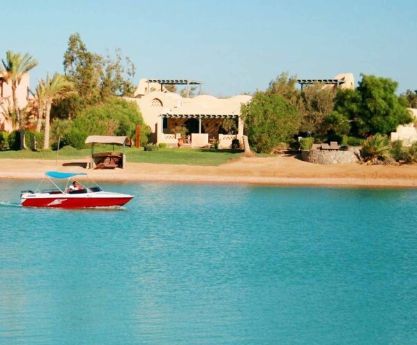 View the Villa from the Lagoon