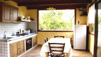 Cosy Lusal (C) apartment  complex with garden, parking, sharedpool Sorrentocoast