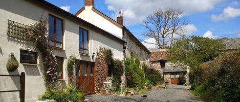 Anstey Mills Cottages in early spring